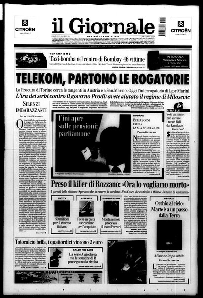 Il giornale : quotidiano del mattino